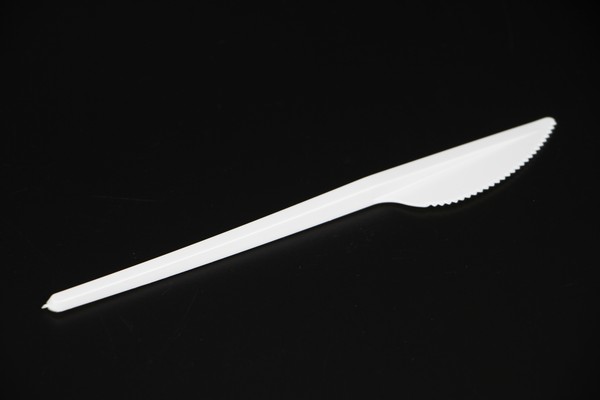 Нож столовый 165мм,  белый,  2г,  PP,  ТОЛЬКО 100 - фото товара