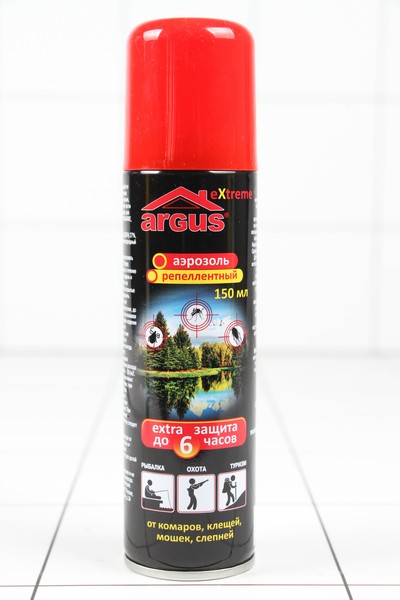 ARGUS EXTREME аэрозоль (репеллентный) от комаров,  мошек,  слепней 150 мл/24 - фото товара