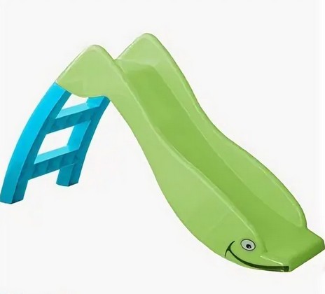 Игровая горка  Дельфин  307 зеленый/голубой - фото товара