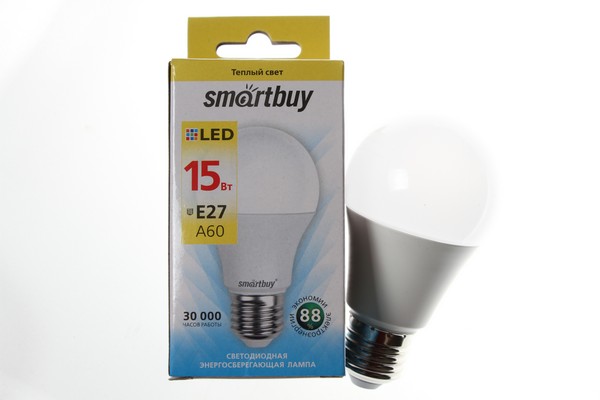   Smartbuy  60 27 15W (1200lm) 3000K 11960 553050 -  