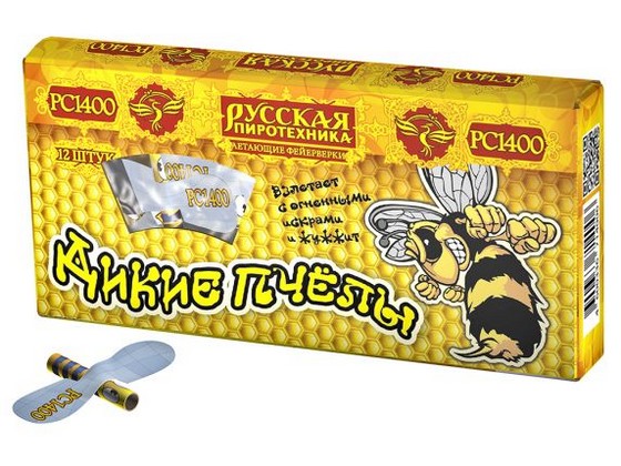 ФЕЙЕРВЕРК РС1400 летающий дикие пчелы - фото товара