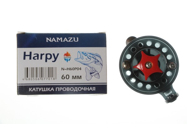 Катушка проводочная Namazu  Harpy ,  р.  6 см,  черная/100/ - фото товара