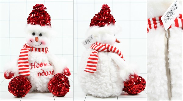 Мешок для подарков Снеговик 30 см - фото товара