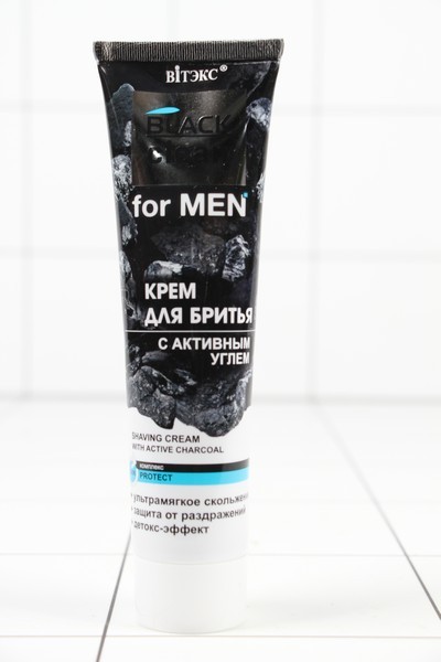 Витэкс FOR MEN Black Clean Крем для бритья с активным углем 100мл 0535 - фото товара