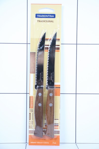 Нож кухонный с зубцами 12. 7см,  блистер,  цена за 2шт. ,  22271/205,  Tradicional,  Tramontina - фото товара