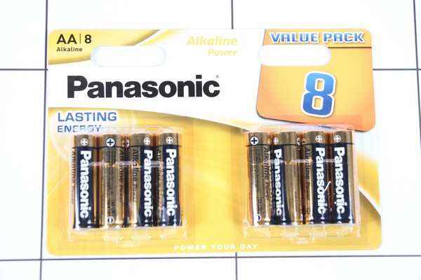 / PANASONIC LR06 BL8,  Alkaline Power / 8 -  