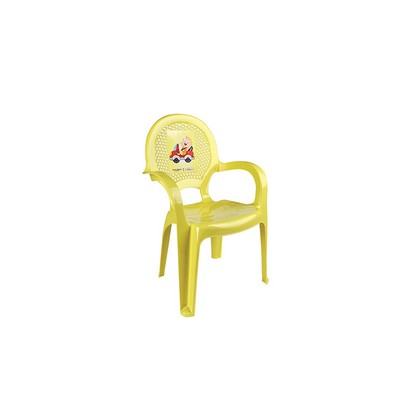 Стульчик детский с рисунком 06205 желтый - фото товара