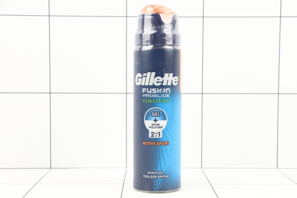Gillette Fusion ProGlide Sensitive гель для бритья Active Sport 170мл - фото товара