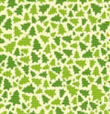 Упаковочная бумага Зелёные ёлочки (10 листов в рулоне,  70 х 100 см) - фото товара