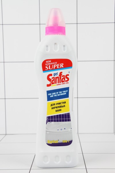 SUPER SANFAS gel 500г для акриловых ванн /15шт - фото товара