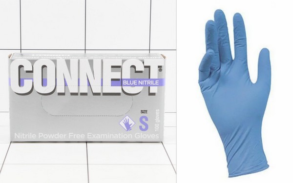  CONNECT BLUE NITRILE . .  S/500/50 -  