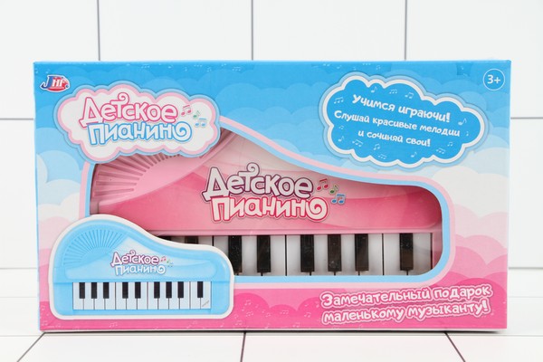 Пианино детское на бат.  клавиши с выбором интструм.  и животных - фото товара