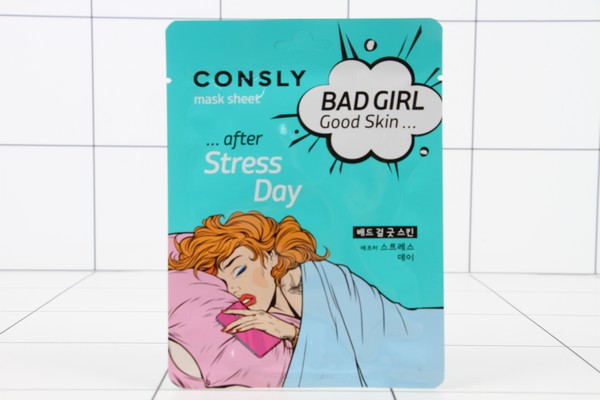 CONSLY Bad Girl-Good Skin Маска для лица после тяжелого дня,  с аллантоином,  тканевая 23мл - фото товара