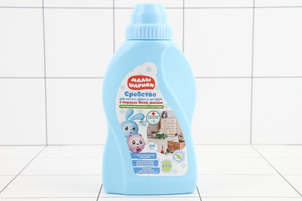 Средство для мытья пола МАЛЫШАРИКИ в детской,  500 мл. - фото товара