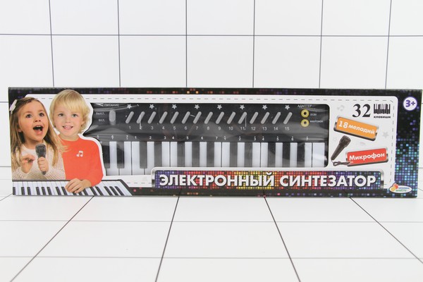 Пианино  электронный синтезатор  32 клавиши,  микрофон,  кор. 47, 3*12, 5*4см - фото товара