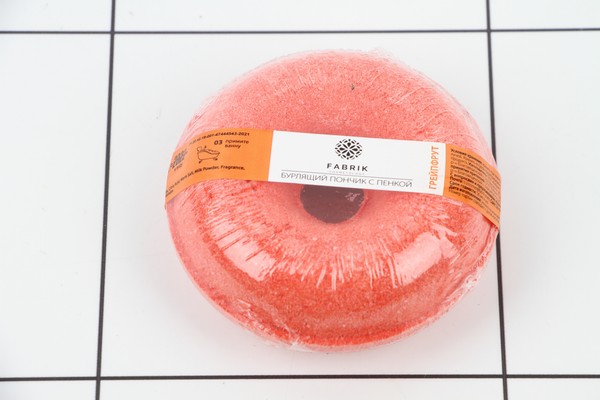 FC Соль для ванн Бурлящий пончик Грейпфрут с пенкой 120г 6135 - фото товара