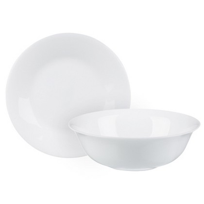 Набор столовой посуды 8пр (тарелка 17, 5см - 4шт. ,  салатник 16, 5см - 4шт. ),  опаловое стекло MILLIMI - фото товара