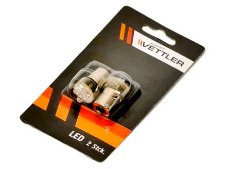  P21W (BA15s - 1-)  3LED 12V (-/2) ORANGE (,,-)