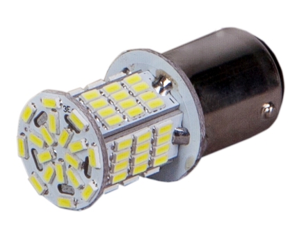   P21/5W (BAY15d - 2- .) 78SMD 3014 WHITE (-/ 2.) 12/24V.  1 