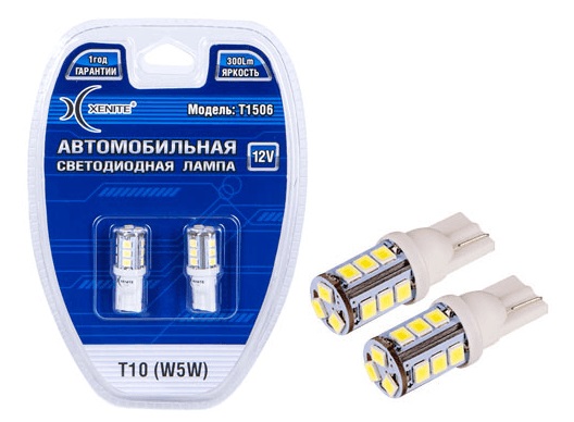   10 (W5W) /.15SMD 3528 WHITE (/ 2.) 12V.  1 