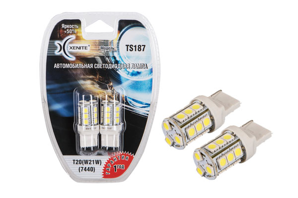   20 (W21W) /.18SMD 5050 WHITE+50%  (/ 2.) 12V.  1 