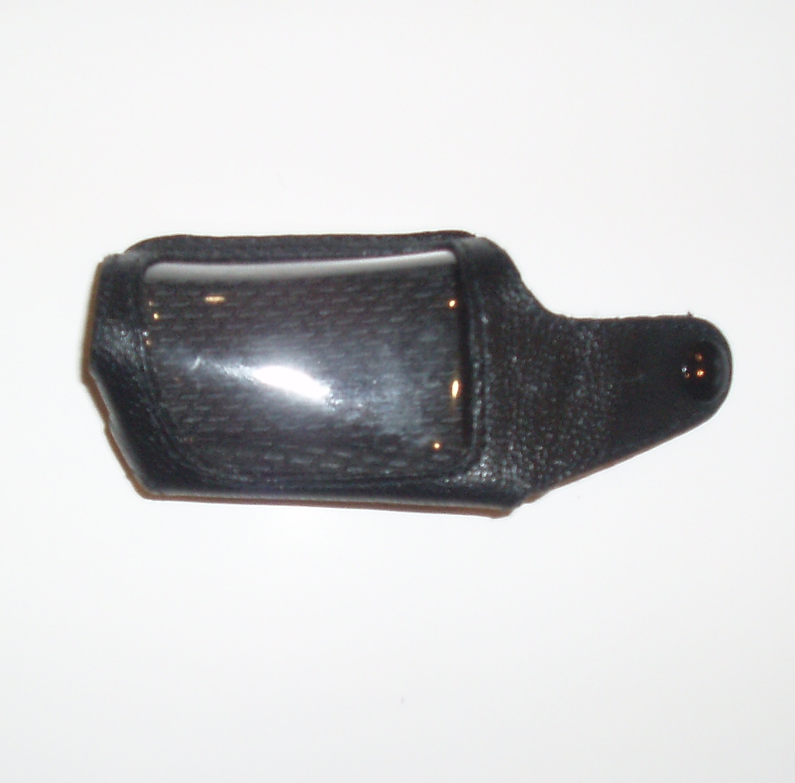 Чехол для брелока ALLIGATOR S800/S825/S850/S875/S975 кобура на подложке с кнопкой,кожа черная - фото товара