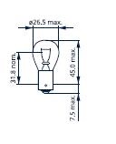  P21W (BAU15s - 1-)12V    Nord YADA